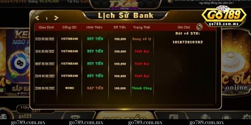 Hướng dẫn rút tiền và lưu ý khi thực hiện tại Go789 3 Một số lưu ý khi thực hiện rút tiền tại Go789