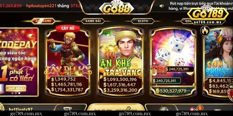 Review từ A - Z cổng game Go88 đỉnh cao vô cùng hấp dẫn 3 Các trò chơi trong cổng game Go88 vô cùng đa dạng