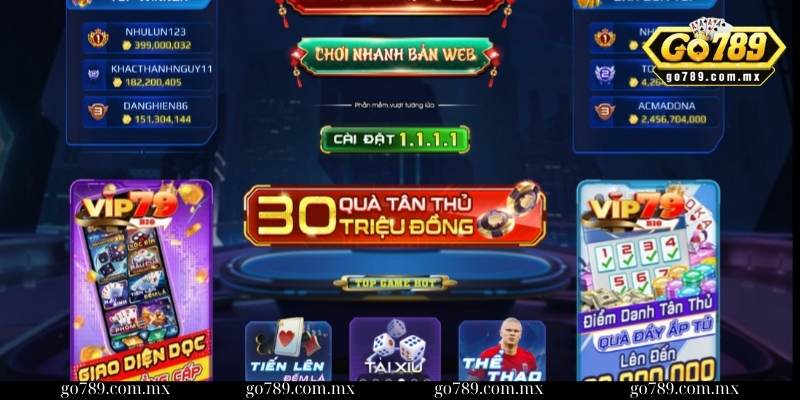 Tham gia game Vip79 - Cổng game đổi thưởng đẳng cấp 3 Vô số quà tặng khi người chơi tham gia ở cổng game nổi tiếng